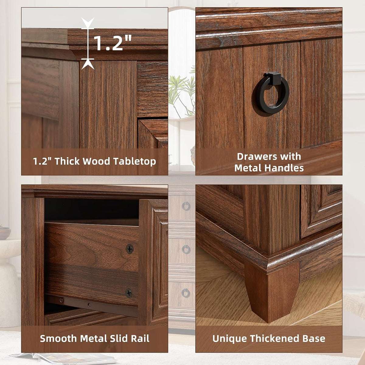 Joaxswe 54'' Dresser for Bedroom, Farmhouse 6 Drawers Dressers
