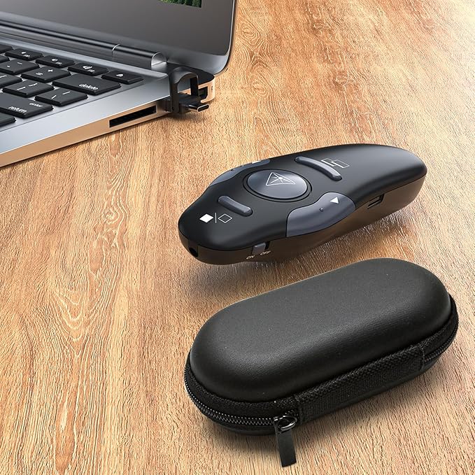 Presentation Clicker with Storage Case, USB C Rechargeable Wireless Presenter - Image 6