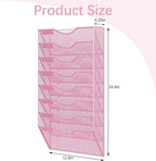 EasyPAG 8 Pocket Mesh Wall File Organizer, Hanging Paper Folder Holder - Image 9