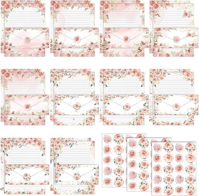 TaoBary 160 Pcs Stationery Paper Set 50 Double Sided Stationery Papers by TaoBary