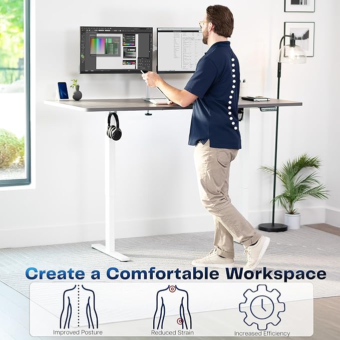 VIVO Electric 71 x 36 in Standing Desk, Memory Height Adjustment, 1B Series - Image 4