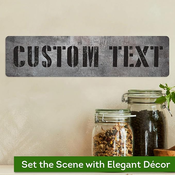 Custom Sign, Custom Street Sign, 11 Font Colors, 13 Font Styles, 4 Hole Options - Image 4