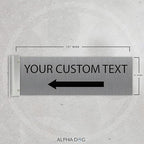 ALPHA DOG SIGNS Custom Projecting Hallway Sign, Personalized Indoor Outdoor - Image 2