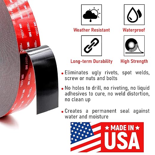 CANOPUS Double Sided Tape, 5952 Heavy Duty Mounting Tape, Strong Bond & - Image 2