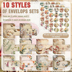TaoBary 160 Pcs Stationery Paper Set 50 Double Sided Stationery Papers - Image 3