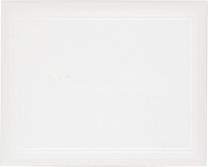GraduationMall 8.5"x11" Smooth Padded Diploma Cover Certificate Holder White - Image 2