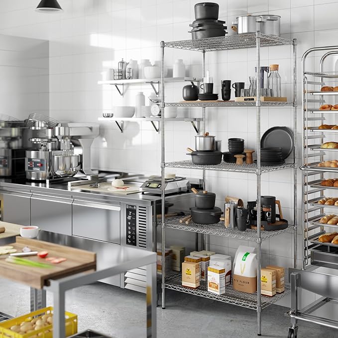 Regal Altair 24" Deep x 36" Wide x 86" Height Wire Shelving Kit | 5-Tier | NSF - Image 7