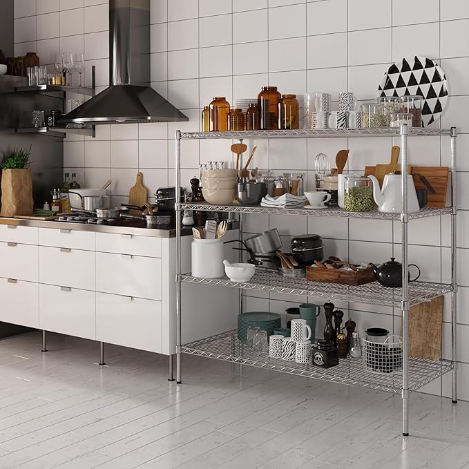 Regal Altair 24" Deep x 54" Wide x 54" Height Wire Shelving Kit | 4-Tier | NSF - Image 2