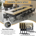 JEHUJD Conference Table, 55.1''Folding Conference Room Table - Image 3