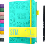 Bullet Dotted Journal Dot Grid Notebook | A5 Daily Journaling Notebooks by ScribblesThatMatter