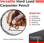 GRAPHITE Hard Lead Carpenter Pencils Bulk - Image 4
