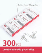 PAPERPAL Paperclips for Office School & Personal Use, Jumbo Nonskid Paper Clip - Image 3