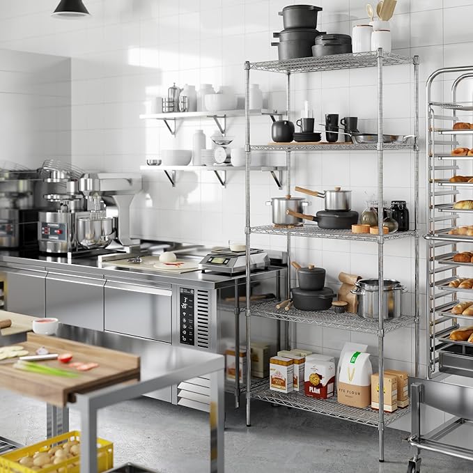 Regal Altair 18" Deep x 36" Wide x 86" Height Wire Shelving Kit | 5-Tier | NSF - Image 7