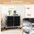 LDAILY 9 Drawer Rolling Storage Cart, Rolling Cart - Image 8
