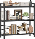 Book Shelf, 3 Tier Bookshelf 31.49" Width, Book Shelf Storage and Organization by Homeiju