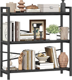 Book Shelf, 3 Tier Bookshelf 31.49" Width, Book Shelf Storage and Organization by Homeiju