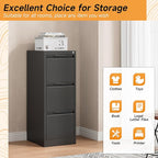 Bestoo 3-Drawer File Cabinet - Image 4