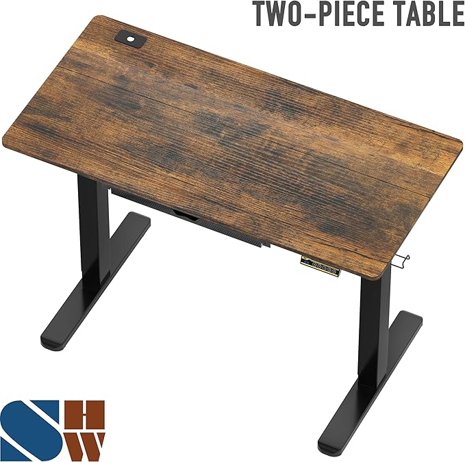 SHW 48-Inch Electric Height Adjustable Standing Desk - Image 9