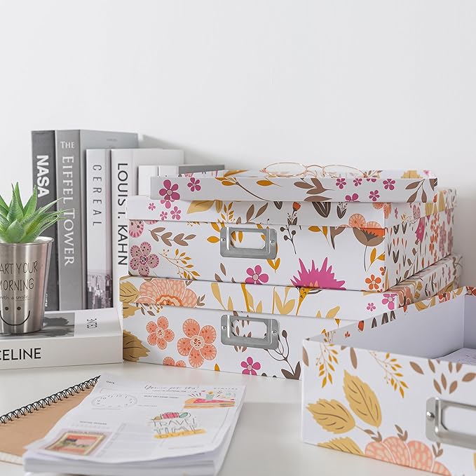 Soul & Lane Floral Collage Decorative Cardboard Boxes - Image 7