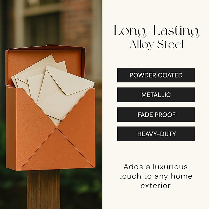 NACH Mailboxes for Outside Wall Mount, Waterproof Mailboxes for Outside - Image 5
