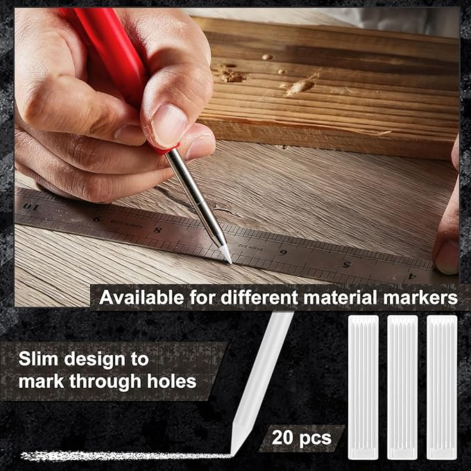 Zhehao 120 Pieces 2.8 mm Carpenter Pencils Lead Refills HB Refill - Image 3
