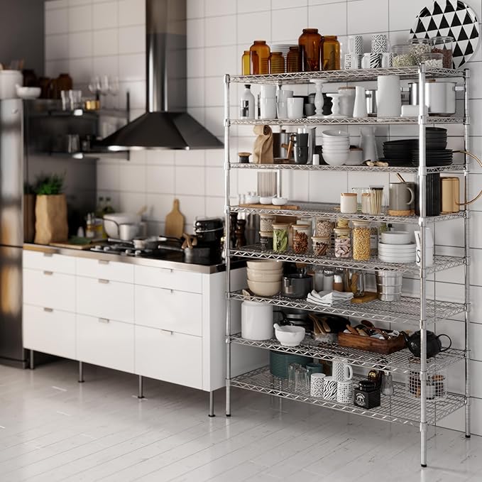 Regal Altair 21" Deep x 48" Wide x 74" Height Wire Shelving Kit | 8-Tier | NSF - Image 6