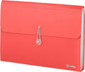 Accordion File Organizer Red, 7 Pocket Expanding File and Cover Folder by ENDAY