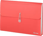 Accordion File Organizer Red, 7 Pocket Expanding File and Cover Folder by ENDAY