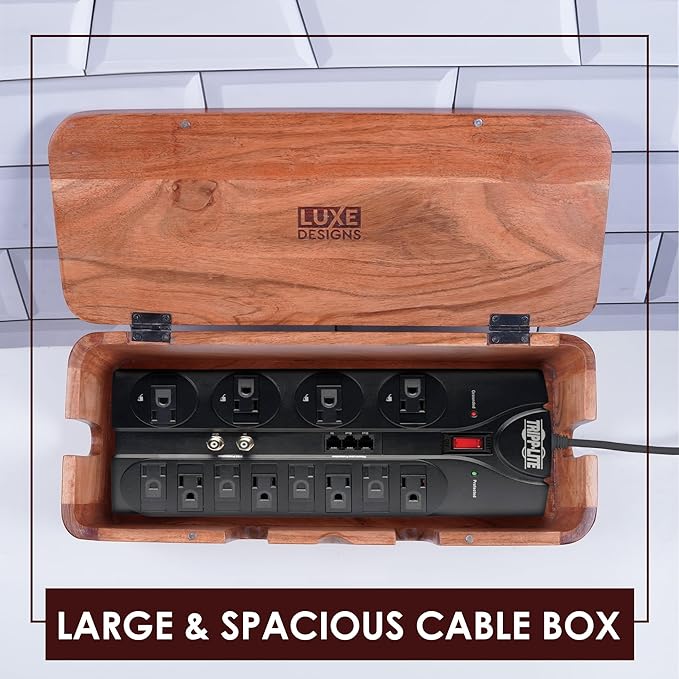 Cable Management Box & Cord Organizer- Cable Organizer - Image 9