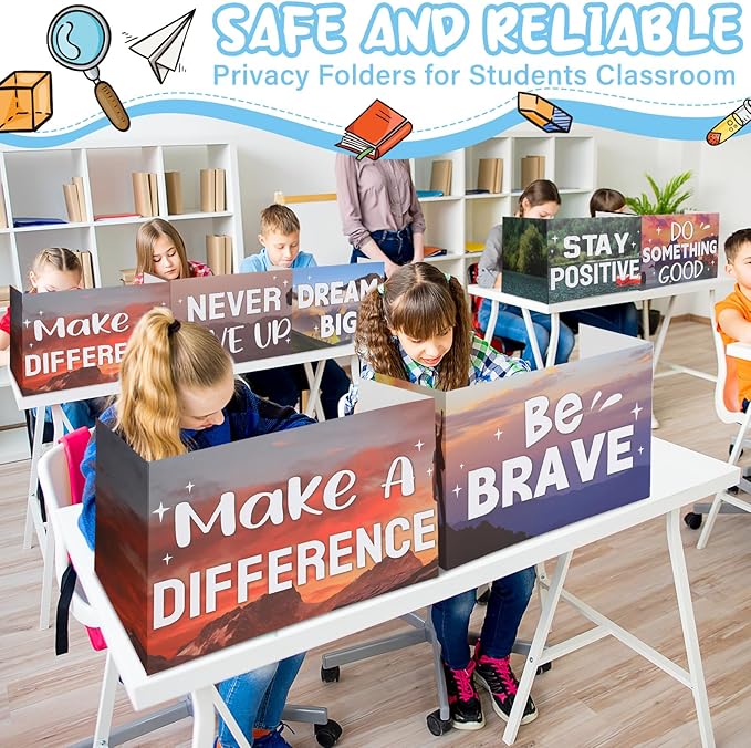Honoson 24 Pcs Bulk Inspirational Privacy Folders - Image 4