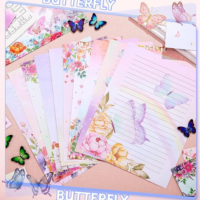 TaoBary 160 Pcs Stationery Paper Set 50 Double Sided Stationery Papers - Image 3