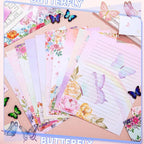 TaoBary 160 Pcs Stationery Paper Set 50 Double Sided Stationery Papers - Image 3