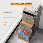 VINGLI 3 Drawer File Cabinet - Image 4