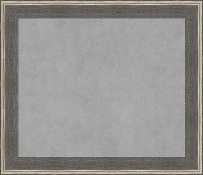Amanti Art Grey Framed Magnetic Board 25x29 Medium Vision Board by AmantiArt