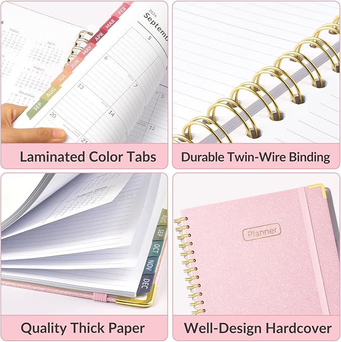 Forvencer 2026 Planner, Hardcover Calendar Planner Weekly and Monthly, Jan 2026 - Image 5