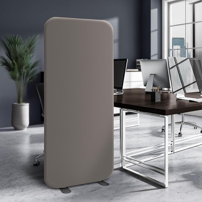 DECOLAB Standing Room Divider Panel, Portable Room Separation Partition - Image 2