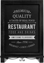 HBCY Creations Rustic Black Wooden Tabletop Chalkboard - Image 8
