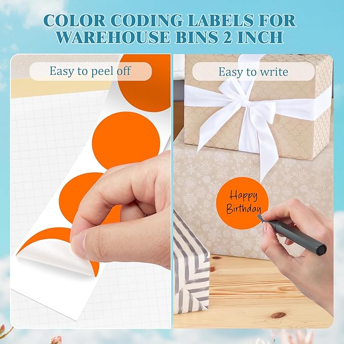 2 Inch Round Color Coding Labels - Image 4
