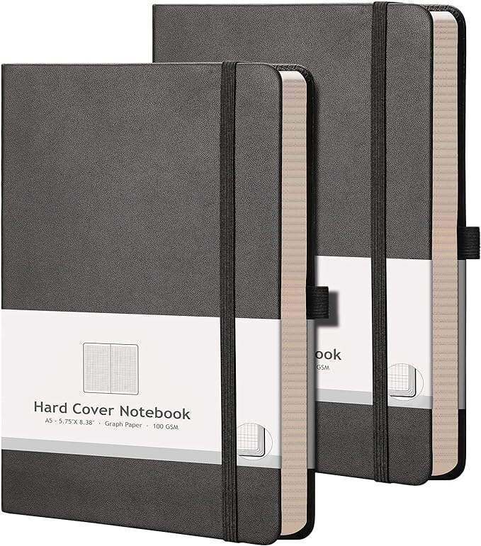 AHGXG Graph Paper Notebook 2 Pack by AHGXG