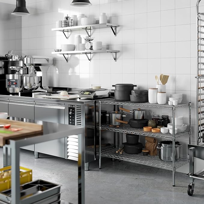 Regal Altair 18" Deep x 42" Wide x 34" Height Wire Shelving Kit | 3-Tier | NSF - Image 8