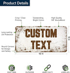 Custom Sign, Custom Street Sign, 11 Font Colors, 13 Font Styles, 4 Hole Options - Image 6