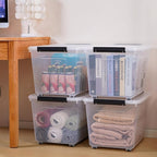 Citylife 82 QT Clear Plastic Storage Bins - Image 5