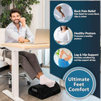 ComfiLife Foot Rest for Under Desk at Work – Adjustable Height Memory Foam Foot - Image 3