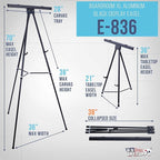 U.S. Art Supply 70" High Boardroom XL Black Aluminum Flip Chart Easel & - Image 2