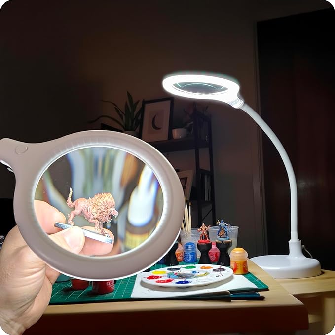 Brightech LightView Pro Flex 2 in 1 Magnifying Desk Lamp, 1.75x Light Magnifier - Image 2
