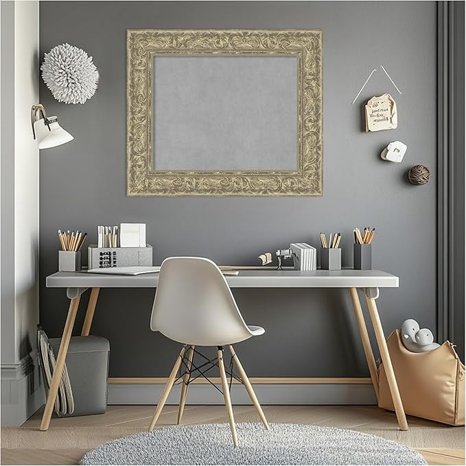 Amanti Art Silver Framed Magnetic Board 23x27 Small Vision Board - Image 6