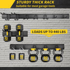 uup 48" garage tool organizer wall mount, 440lbs shown in use