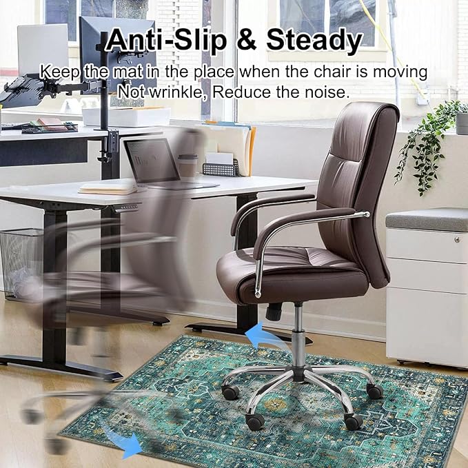 Anidaroel 36"x48" Chair Mat for Hardwood Floor/Tile Floor, Desk Chair Mats for - Image 5