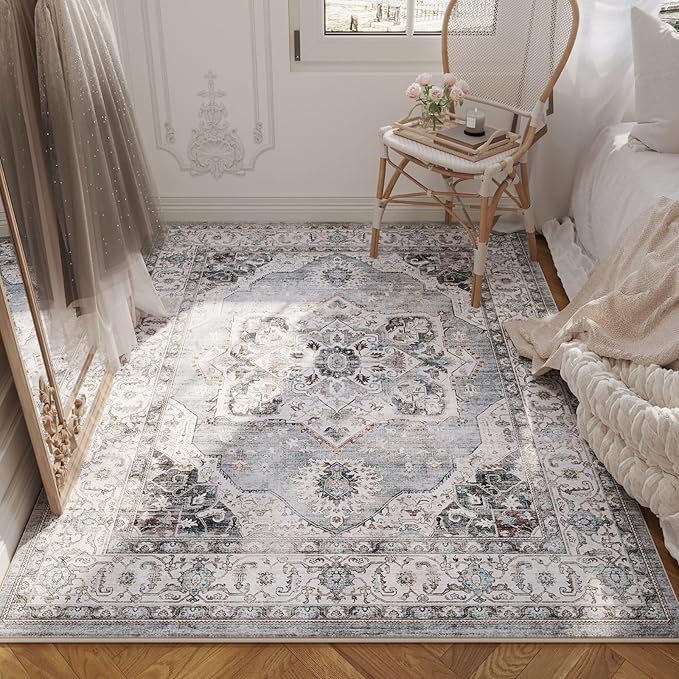 Rugcomf Vintage Medallion 4'x6' Rug - Image 5