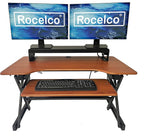Rocelco 40" Large Height Adjustable Standing Desk Converter - Image 2